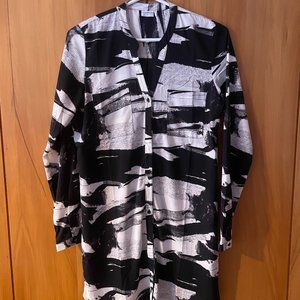JDY Shirt Dress Black and White sz. 34